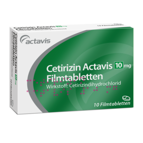 Cetirizin Actavis 10 mg Filmtabletten 10ST, A-Nr.: 3511913 - 01