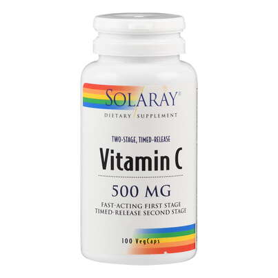 Supplementa Vitamin C 500 mg mit Hagebutte &amp; Acerola, verz. Abgabe Kapseln, A-Nr.: 5574881 - 01