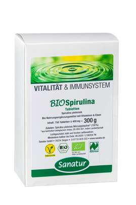 Sanatur Spirulina Tabletten BIO 400mg, A-Nr.: 4258238 - 01