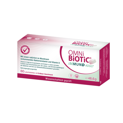 OMNi-BiOTiC® iMMUND, 60 Lutschtabletten, A-Nr.: 5679344 - 01