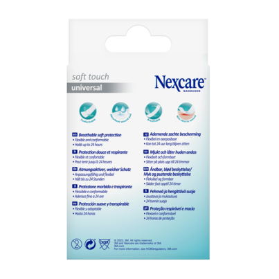 Nexcare™ Soft Touch Universal Pflaster, 19 mm x 72 mm, 20/Packung, A-Nr.: 5738012 - 02