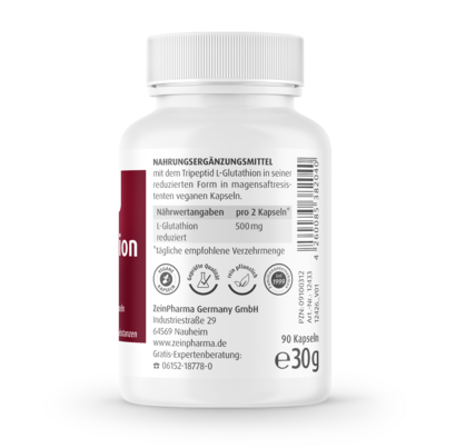 Zeinpharma L-Glutathion Red 250 mg Kapseln, A-Nr.: 3874662 - 03