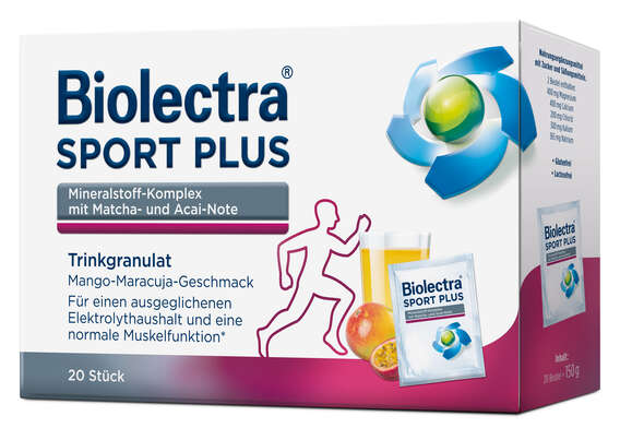 Biolectra® SPORT PLUS Trinkgranulat 20 ST, A-Nr.: 5700156 - 01