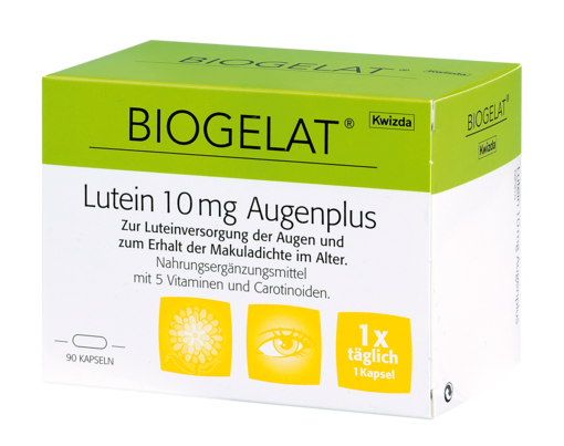 Biogelat Lutein 10 mg Augenplus, A-Nr.: 4084809 - 01