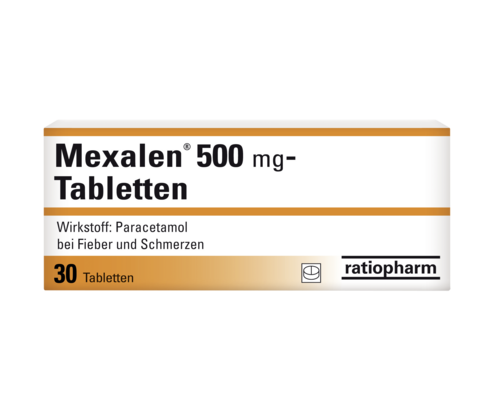 Mexalen® 500 mg Tabletten, A-Nr.: 3909774 - 01