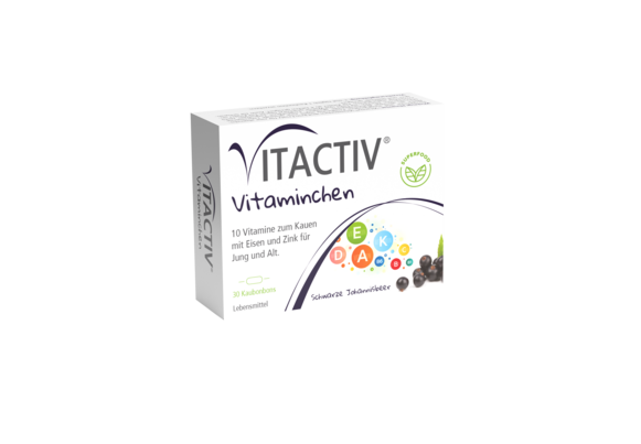 VITACTIV® Vitaminchen Schwarze Johannisbeer, A-Nr.: 5683417 - 01