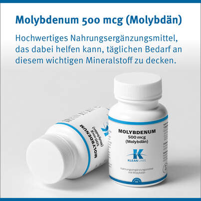 Molybdenum 500 mcg (Molybdän) Klean Labs Kapseln, A-Nr.: 5622054 - 06