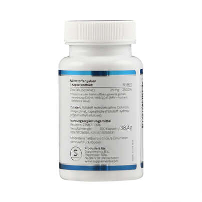 Zink Picolinat 25 mg Klean Labs Kapseln, A-Nr.: 5755631 - 02