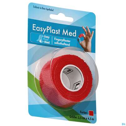 Easyplast Med Fingerpflaster 2,5cm X 4,5m Rot 1 Stück, A-Nr.: 4269443 - 01