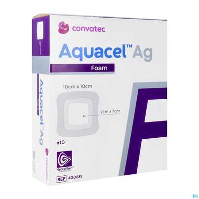 Convatec Aquacel Ag Foam (7x7 Cm) 10x10 Cm, A-Nr.: 4154154 - 02