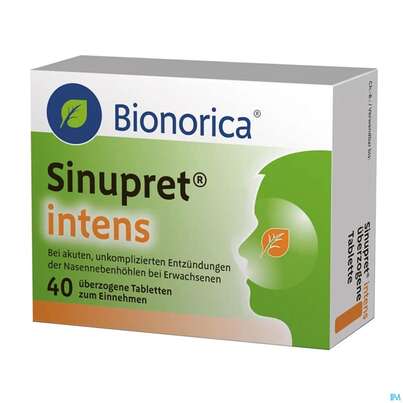 SINUPRET INTENS UEBERZ.TBL 40ST, A-Nr.: 4218919 - 02